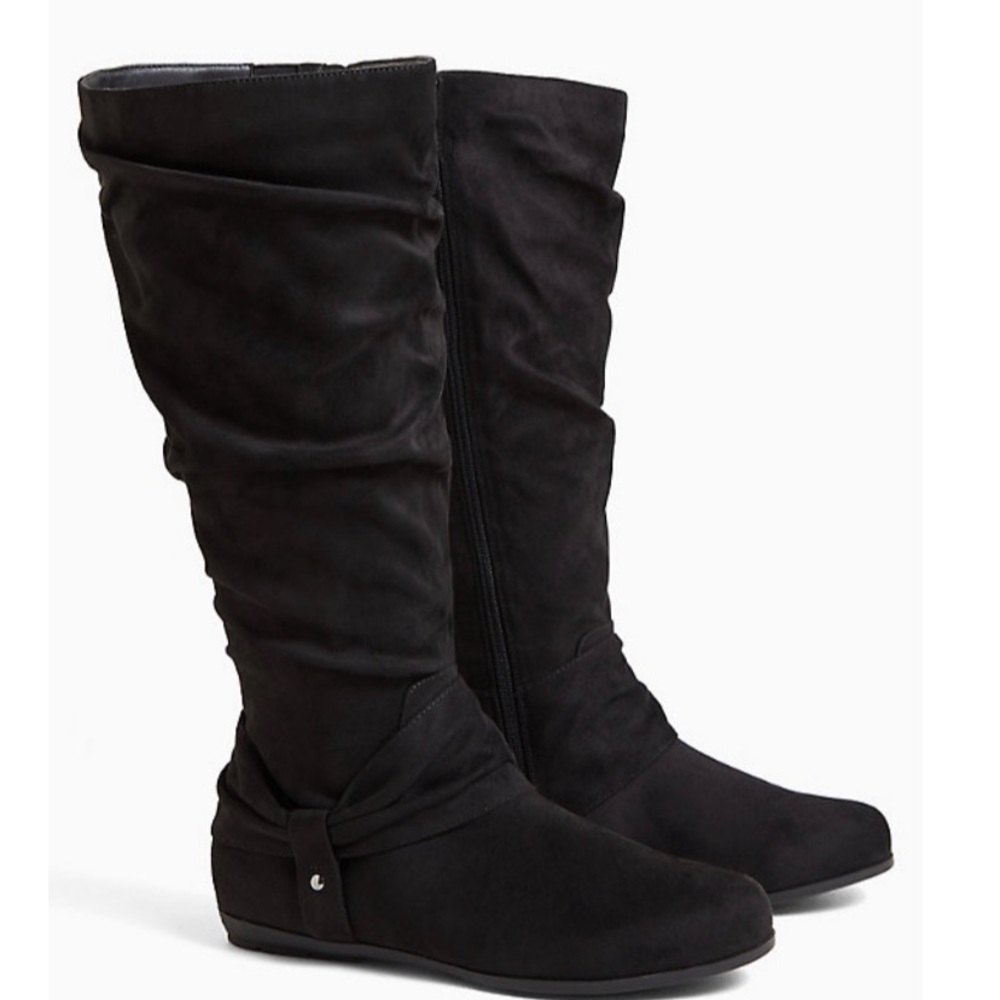Size 11.5 Torrid Knee High Boots Wide Calf Black